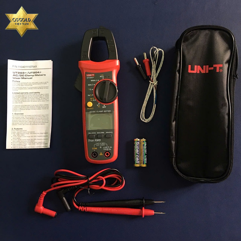 Đồng hồ kẹp dòng AC/DC Uni-T UT204+