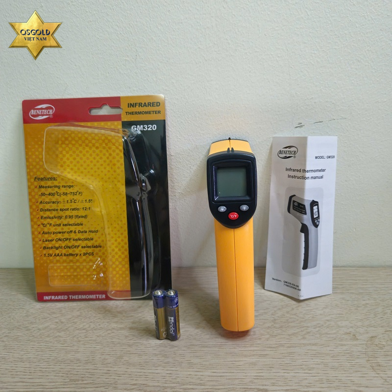Súng đo nhiệt độ hồng ngoại GM320 (400℃)