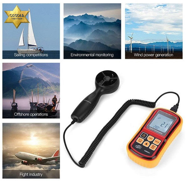 Ứng dụng máy đo tốc độ gió Benetech GM8901