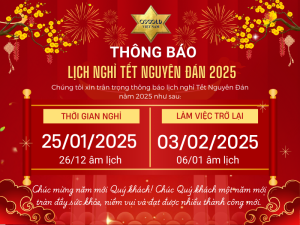 QSGOLD thông báo nghỉ tết nguyên đán 2025