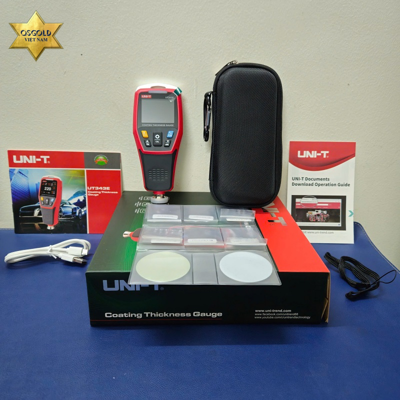 Máy đo độ dày lớp sơn, lớp mạ kẽm, lớp phủ anode Uni-T UT343E