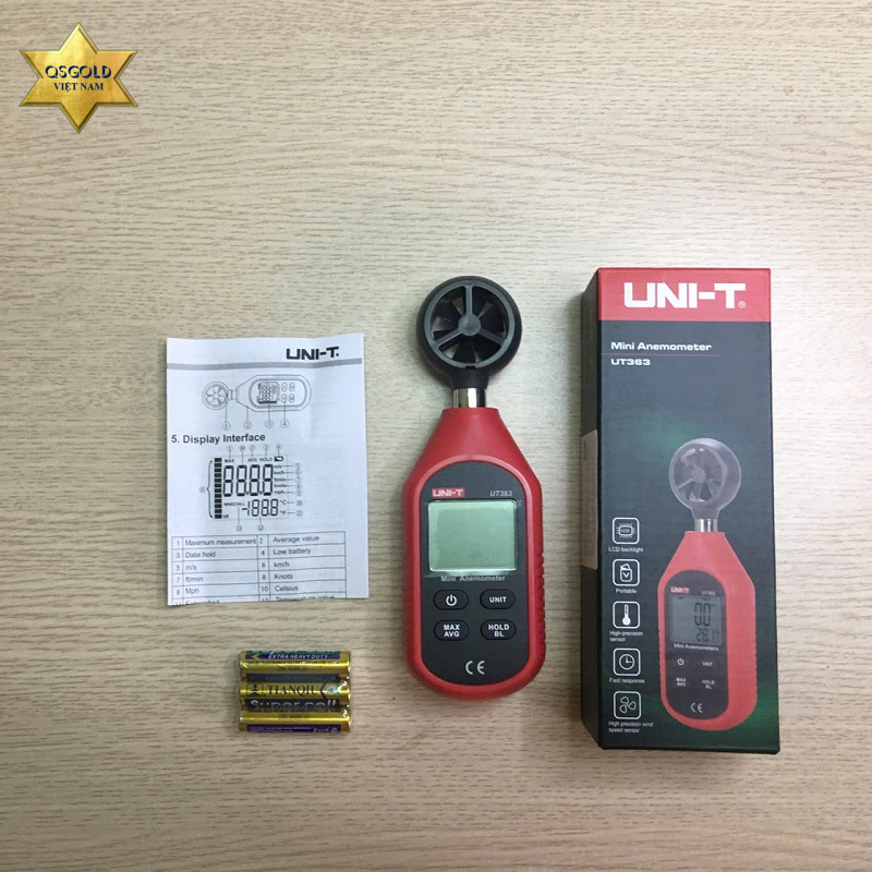 Máy đo tốc độ gió Uni-T UT363