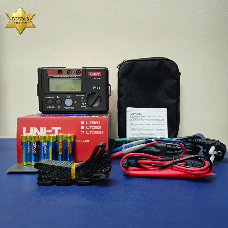 Thiết bị kiểm tra dòng rò RCD (ELCB) Uni-T UT582+ Chính Hãng