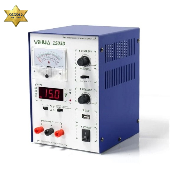 Máy cấp nguồn Yihua 1503D (15V/3A)