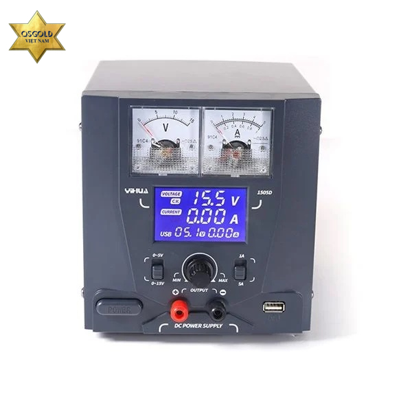 Máy cấp nguồn Yihua 1505D (15V/5A)