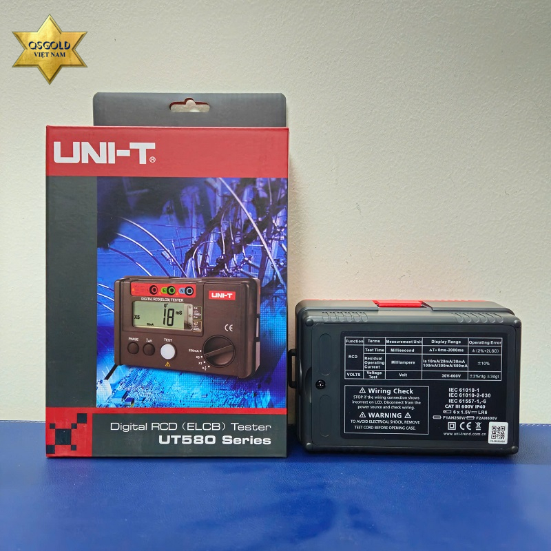 Thiết bị kiểm tra dòng rò RCD (ELCB) Uni-T UT582+ Chính Hãng