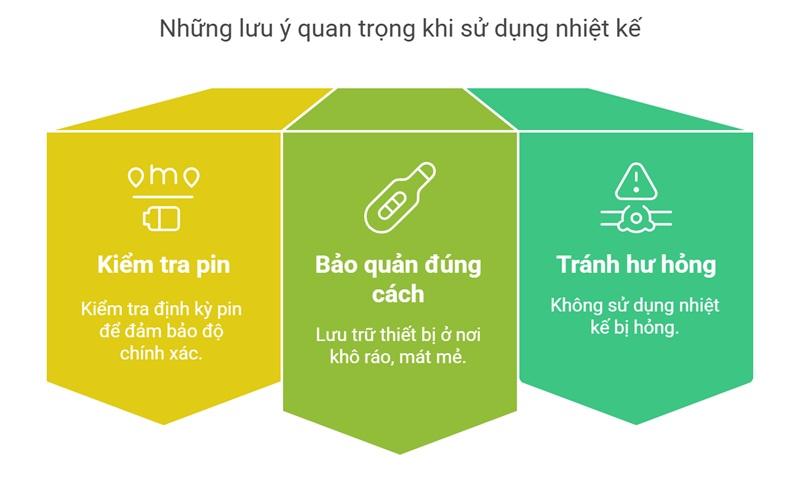 Những lưu ý quan trọng khi sử dụng máy đo nhiệt độ