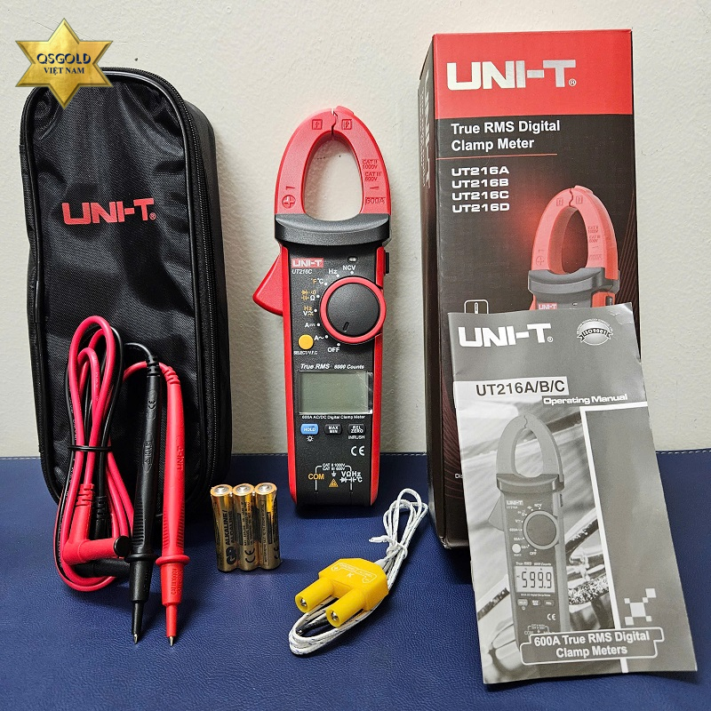 Ampe kìm kẹp dòng AC/DC Uni-T UT216C