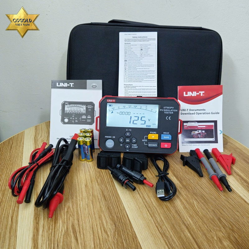 Máy đo điện trở cách điện pin mặt trời Uni-T UT503PV