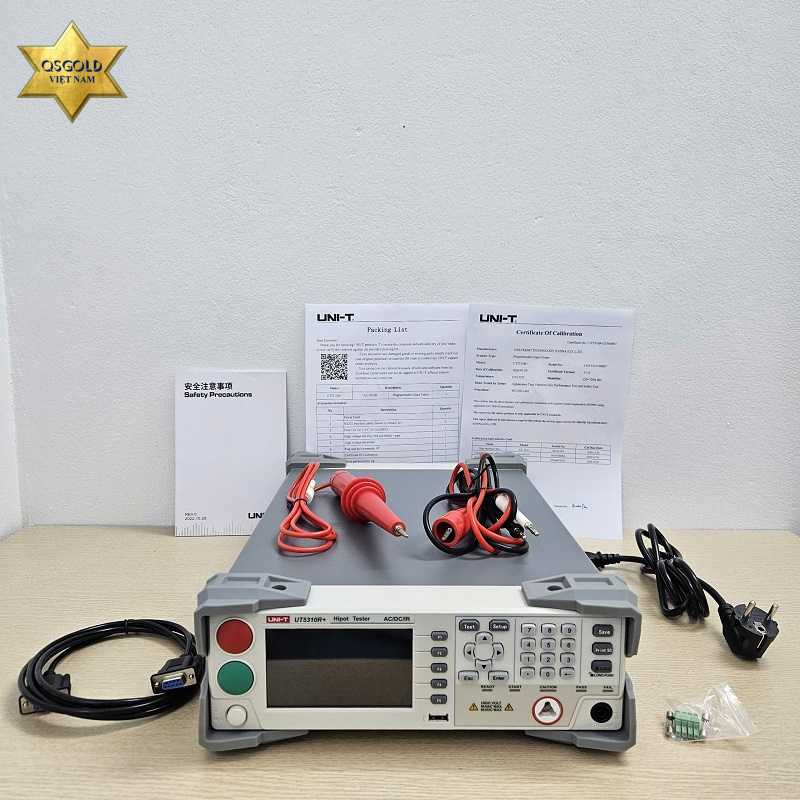 Thiết bị kiểm tra an toàn điện Uni-T UT5310R+ (AC/DC/IR/10mA/1CH)