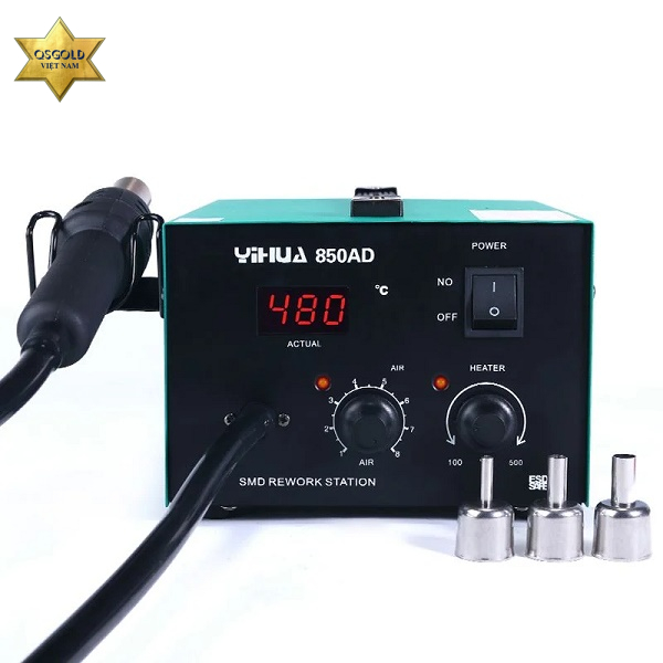 Máy khò chỉnh nhiệt Yihua 850AD (550W)