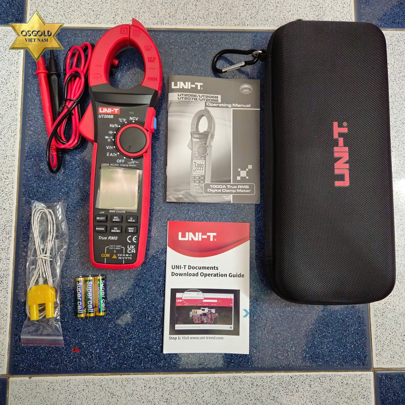Ampe kìm AC/DC True RMS Uni-T UT208B Chính Hãng