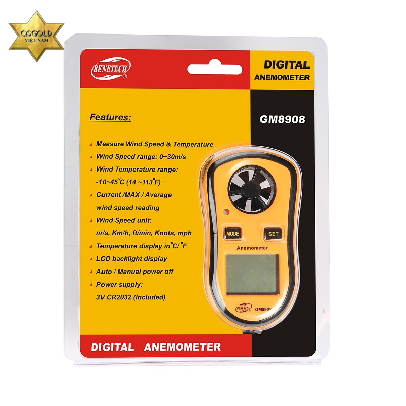 Máy đo tốc độ gió Benetech GM8908
