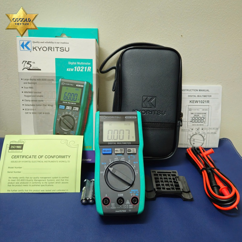 Đồng hồ vạn năng Kyoritsu 1021R Chính Hãng