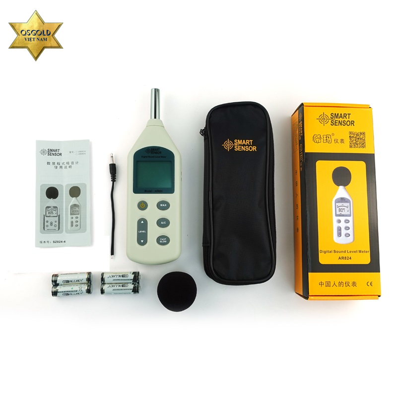 Máy đo cường độ âm thanh SmartSensor AR824 Chính Hãng