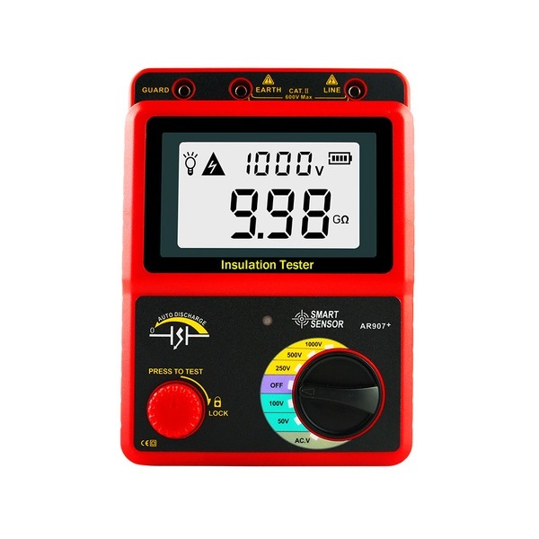 Máy đo điện trở cách điện SmartSensor AR907+ (1000V;20GΩ) Máy đo điện trở cách điện SmartSensor AR907+