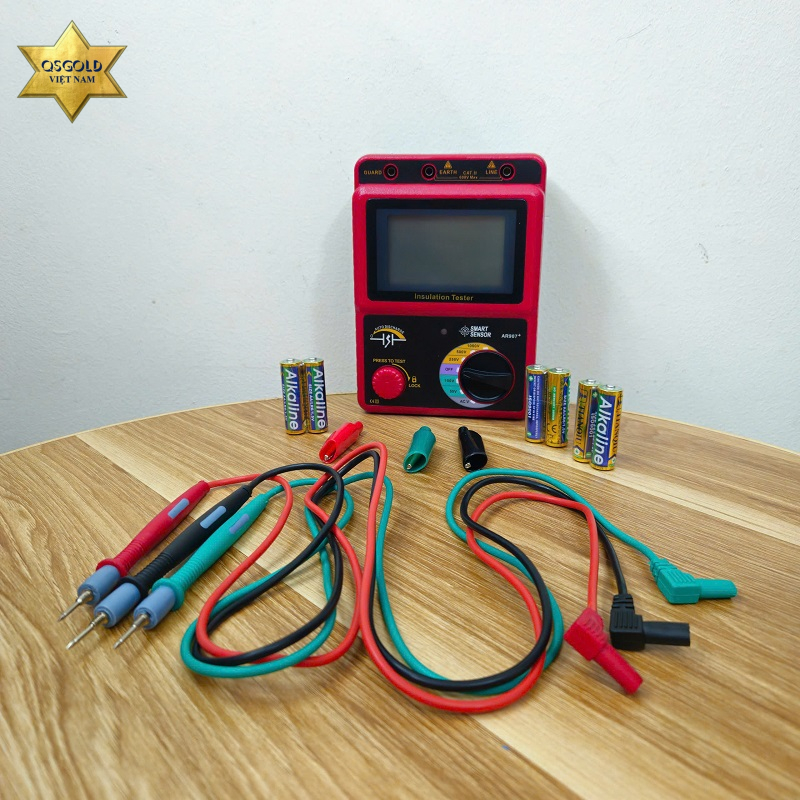 Đồng hồ đo điện trở cách điện SmartSensor AR907+ Chính Hãng