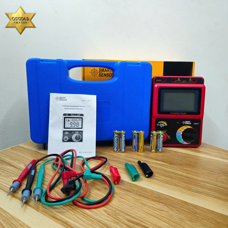Đồng hồ đo điện trở cách điện SmartSensor AR907+ Chính Hãng