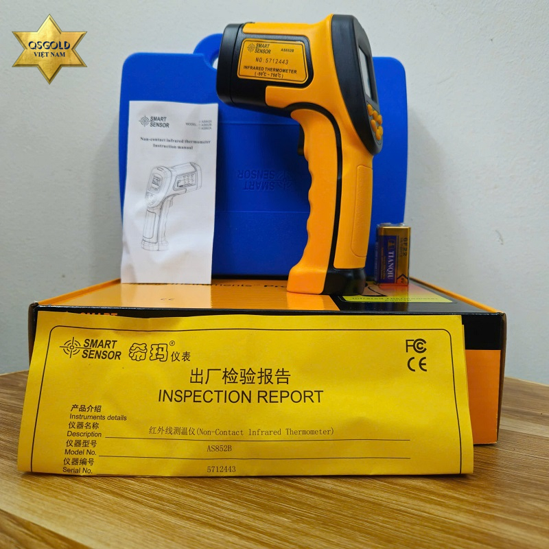 Súng đo nhiệt độ hồng ngoại Smartsensor AS852B Chính Hãng