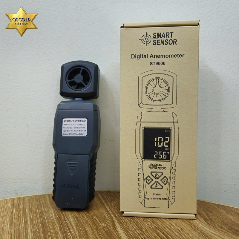 Máy đo tốc độ gió, nhiệt độ SmartSensor ST9606 Chính Hãng