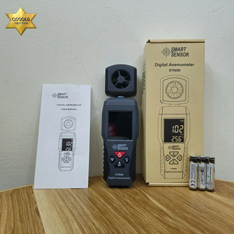 Máy đo tốc độ gió, nhiệt độ SmartSensor ST9606 Chính Hãng