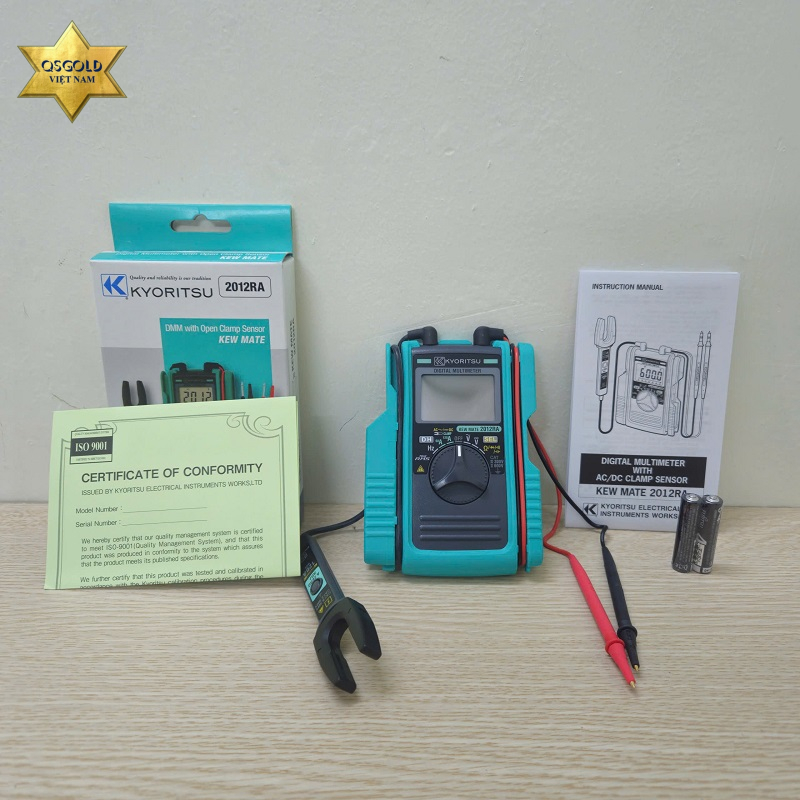 Đồng hồ vạn năng tích hợp cảm biến đo dòng AC DC Kyoritsu 2012RA Chính Hãng