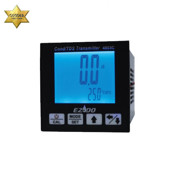 Bộ điều khiển EC/TDS Ezdo 4803C Hãng sản xuất: EZDO Model: 4803C Xuất xứ: Taiwan (Đài loan) Bảo hành: 12 Tháng - Đo Độ dẫn điện EC Dải đo: 0.0 đến 199.9 μS; 200 đến 1999 μS; 2.00 đến 19.99 mS; 20.0 đến 100.0 mS Độ chính xác: ±2% FS Độ phân giải: 0.1/1μS/0.01/0.1 mS Bù: ATC: 0 đến 50 °C - Đo tổng chất rắn hòa tan TDS Dải đo: 0.0 đến 131.9 ppm; 132 đến 1319 ppm; 1.32 đến 13.19 ppt; 13.2 đến 66.7.0 ppt Độ chính xác: ±2% FS Độ phân giải: 0.1/1ppm/0.01/0.1ppt Bù: ATC: 0 đến 50 °C - Đo nhiệt độ Dải đo: 0 đến 110 °C Độ chính xác: ±0.2+1 digit Độ phân giải: 0.1 °C Bù nhiệt độ: ATC (0-100°C) via 30K điện trở nhiệt hoặc MTC Đầu ra: dòng điện cô lập 4-20mA Tải đầu ra tín hiệu: 500 Ω Nguồn điện: 9V DC hoặc 100V đến 240V AC Panel Cutout: 46 x 46mm Kích thước: 105 x 45 x 45mm Phụ kiện đi kèm: 9V DC adaptor; dây kết nối Adapter
