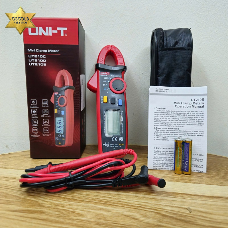 Đồng hồ kẹp dòng bỏ túi Uni-T UT210E Chính Hãng