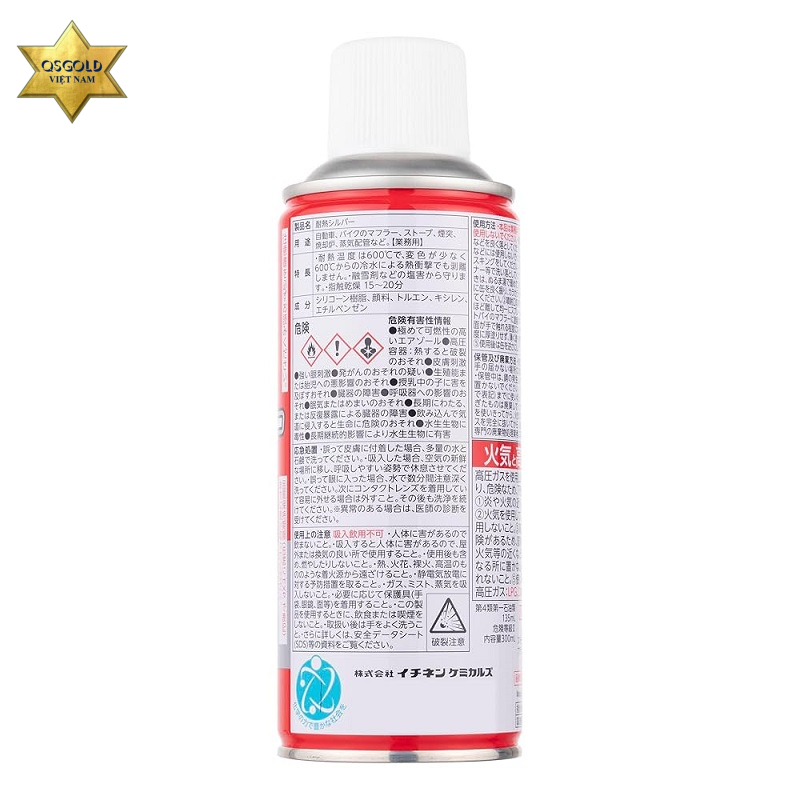 Sơn chịu nhiệt màu bạc Ichinen Chemicals 00082 Chính Hãng