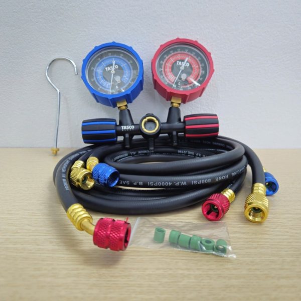 Đồng hồ đo áp suất gas Tasco TB140SM II (R32;R410A) Đồng hồ nạp gas Tasco TB140SM II Chính Hãng