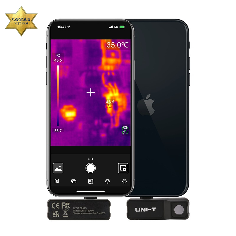 Camera nhiệt cho điện thoại thông minh IOS Uni-T UTi120MS Chính Hãng