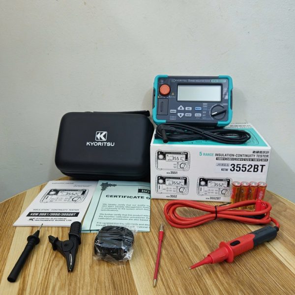 Đồng hồ đo điện trở cách điện Kew 3552BT Chính Hãng