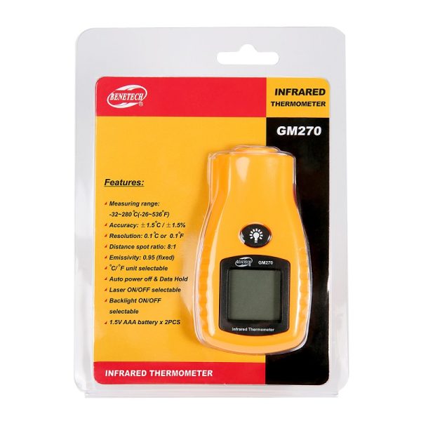 Máy đo nhiệt độ hồng ngoại Benetech GM270 Chính Hãng