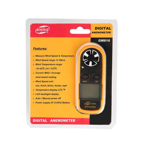 Máy đo tốc độ gió Benetech GM816 Chính hãng
