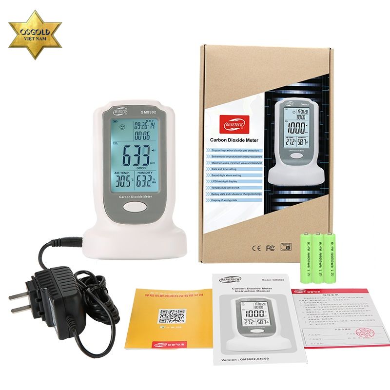 Máy đo CO2 Benetech GM8802 Chính Hãng
