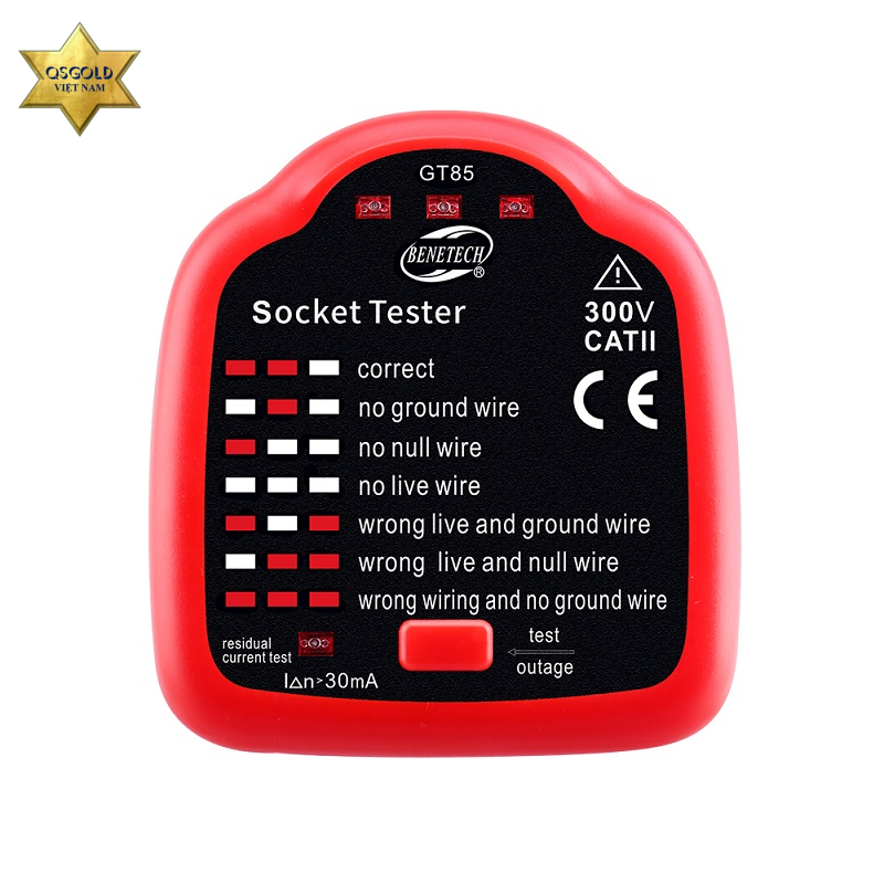 Thiết bị kiểm tra ổ cắm Benetech GT85 Chính Hãng