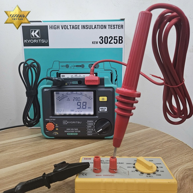 Đồng hồ đo điện trở cách điện Kew 3025B Chính Hãng