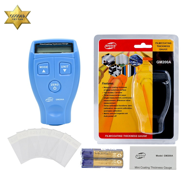 Máy đo độ dày lớp phủ Benetech GM200A Chính Hãng