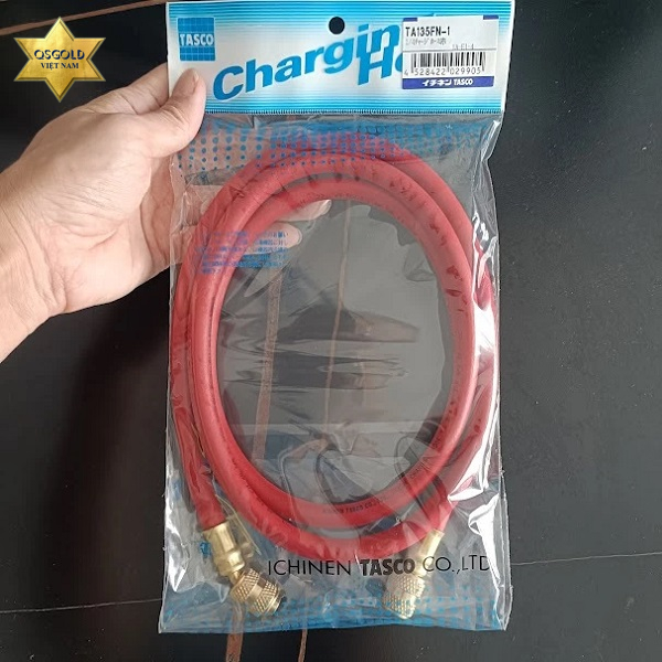 Dây nạp gas R22 màu đỏ Tasco TA135FN-1