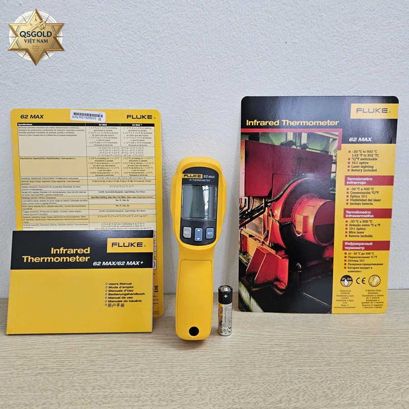Súng đo nhiệt độ bằng hồng ngoại Fluke FLK-62 MAX/SNG Chính Hãng