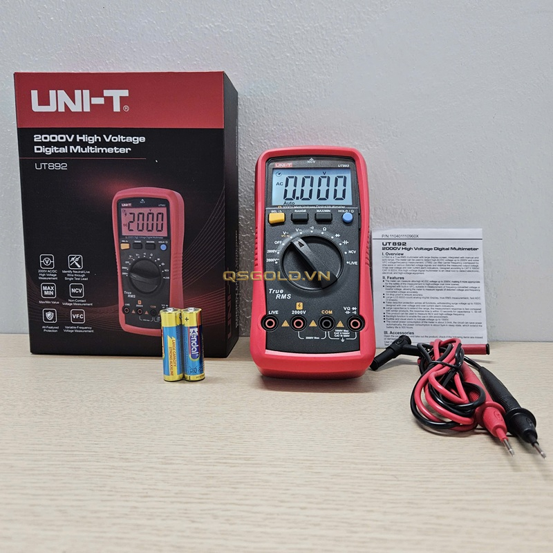 Đồng hồ vạn năng đo điện cao áp Uni-T UT892 (2000V) Chính Hãng